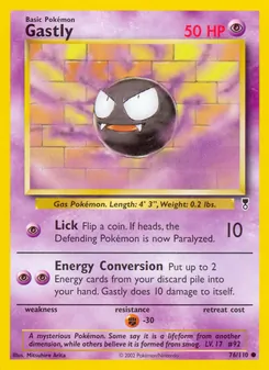 Gastly [Lick | Energy Conversion] 카드 이미지