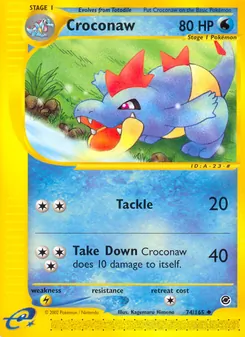 Croconaw [Tackle | Take Down] 카드 이미지