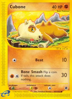 Cubone [Beat | Bone Smash] 카드 이미지