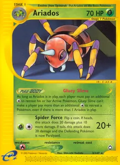 Ariados [Gluey Slime | Spider Force] 카드 이미지