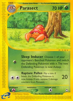 Parasect [Sleep Inducer | Rapture Pollen] 카드 이미지