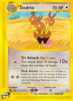 Dodrio [Tri Attack | Peck Attack] 카드 이미지