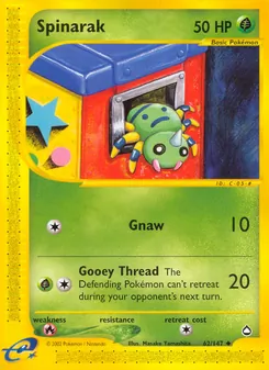 Spinarak [Gnaw | Gooey Thread] 카드 이미지