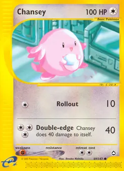 Chansey [Rollout | Double-edge] 카드 이미지