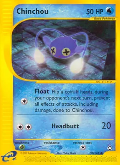 Chinchou [Float | Headbutt] 카드 이미지