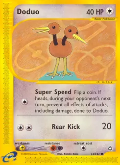 Doduo [Super Speed | Rear Kick] 카드 이미지