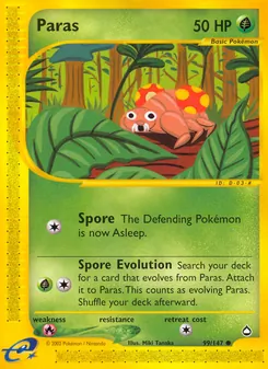 Paras [Spore | Spore Evolution] 카드 이미지