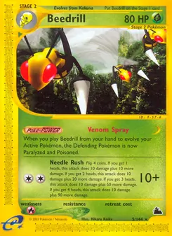 Beedrill [Venom Spray | Needle Rush] 카드 이미지