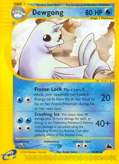 Dewgong [Freeze Lock | Crushing Ice] 카드 이미지