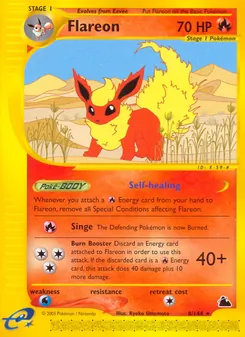Flareon [Self-healing | Singe | Burn Booster] 카드 이미지