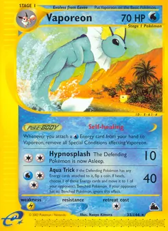 Vaporeon [Self-healing | Hypnosplash | Aqua Trick]