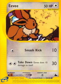 Eevee [Smash Kick | Take Down] 카드 이미지
