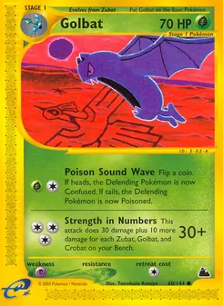 Golbat [Poison Sound Wave | Strength in Numbers] 카드 이미지
