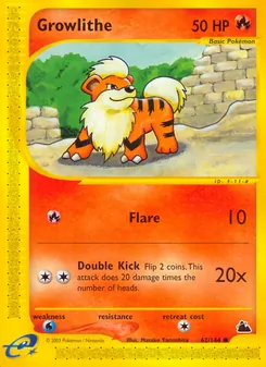 Growlithe [Flare | Double Kick] 카드 이미지