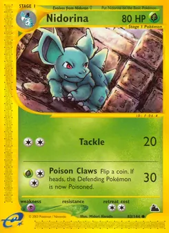 Nidorina [Tackle | Poison Claws] 카드 이미지
