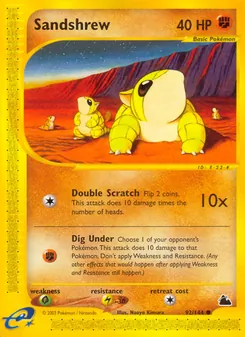 Sandshrew [Double Scratch | Dig Under] 카드 이미지