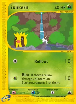 Sunkern [Rollout | Blot] 카드 이미지