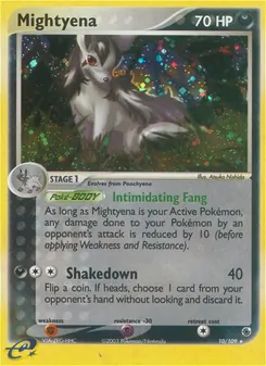 Mightyena [Intimidating Fang | Shakedown] 카드 이미지