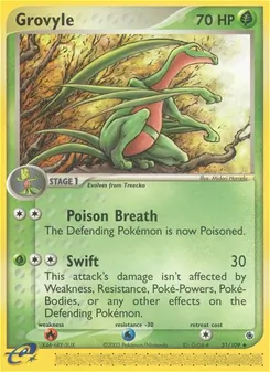 Grovyle [Poison Breath | Swift] 카드 이미지