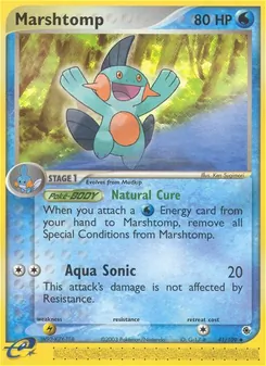 Marshtomp [Natural Cure | Aqua Sonic] 카드 이미지