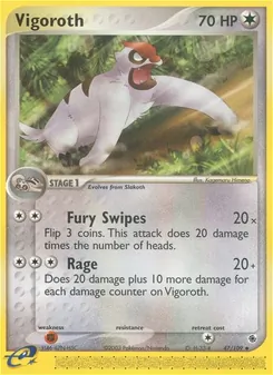 Vigoroth [Fury Swipes | Rage] 카드 이미지