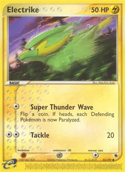 Electrike [Super Thunder Wave | Tackle] 카드 이미지