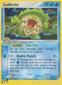 Ludicolo [Rain Dish | Hydro Punch] 카드 이미지