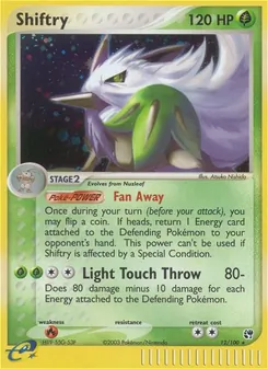 Shiftry [Fan Away | Light Touch Throw] 카드 이미지