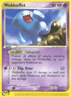 Wobbuffet [Safeguard | Flip Over] 카드 이미지
