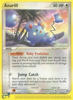 Azurill [Baby Evolution | Jump Catch] 카드 이미지