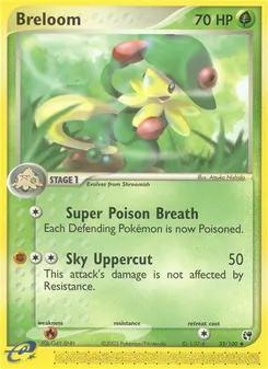 Breloom [Super Poison Breath | Sky Uppercut] 카드 이미지