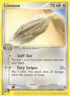 Linoone [Sniff Out | Fury Swipes] 카드 이미지