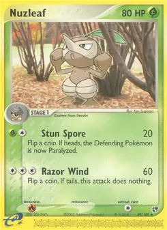 Nuzleaf [Stun Spore | Razor Wind]
