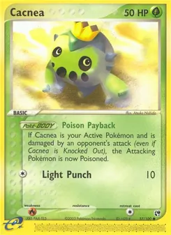 Cacnea [Poison Payback | Light Punch] 카드 이미지