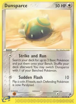 Dunsparce [Strike and Run | Sudden Flash] 카드 이미지