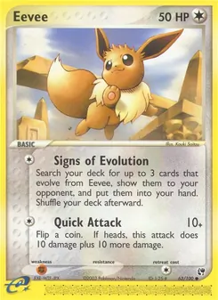 Eevee [Signs of Evolution | Quick Attack] 카드 이미지
