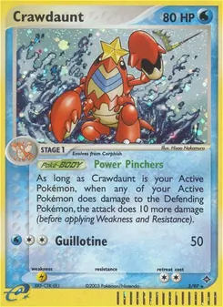 Crawdaunt [Power Pinchers | Guillotine] 카드 이미지