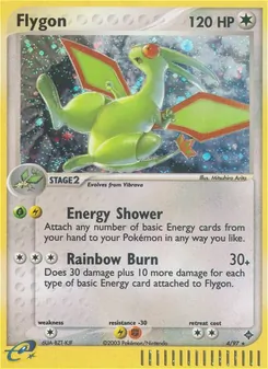 Flygon [Energy Shower | Rainbow Burn] 카드 이미지