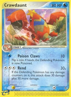Crawdaunt [Poison Claws | Rend] 카드 이미지
