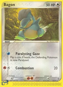 Bagon [Paralyzing Gaze | Combustion] 카드 이미지