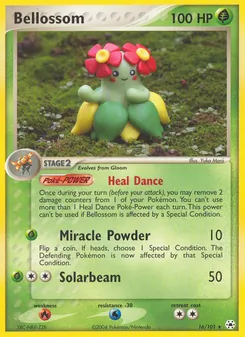 Bellossom [Heal Dance | Miracle Powder | Solarbeam] 카드 이미지