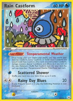 Rain Castform [Temperamental Weather | Scattered Shower | Rainy Day Blues]