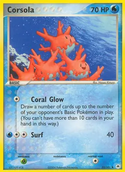 Corsola [Coral Glow | Surf] 카드 이미지