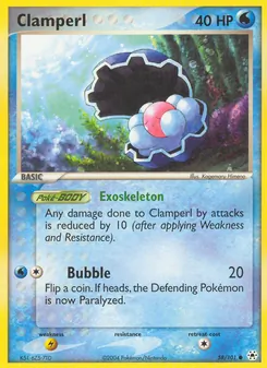 Clamperl [Exoskeleton | Bubble] 카드 이미지