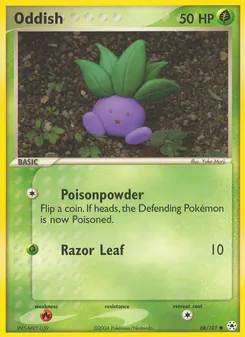 Oddish [Poisonpowder | Razor Leaf] 카드 이미지