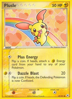 Plusle [Plus Energy | Dazzle Blast] 카드 이미지