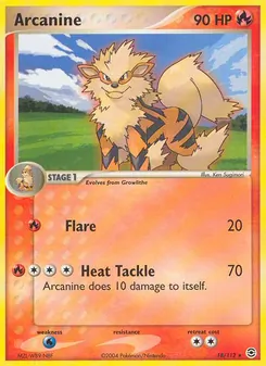 Arcanine [Flare | Heat Tackle] 카드 이미지
