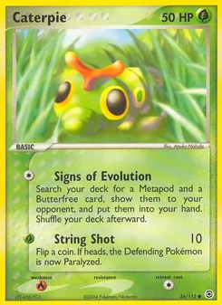 Caterpie [Signs of Evolution | String Shot] 카드 이미지