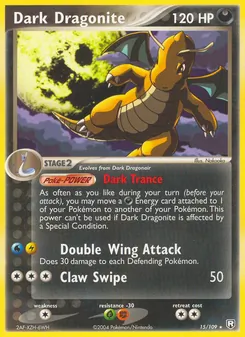 Dark Dragonite [Dark Trance | Double Wing Attack | Claw Swipe] 카드 이미지