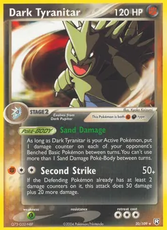 Dark Tyranitar [Sand Damage | Second Strike] 카드 이미지